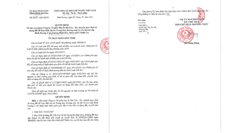 Giấy phép quy hoạch và quyền sử dụng đất