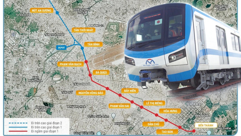 Kết nối với hệ thống metro TP.HCM