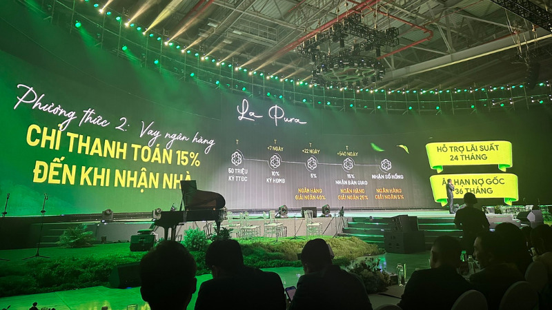 Phương án vay ngân hàng với mức trả trước 15%